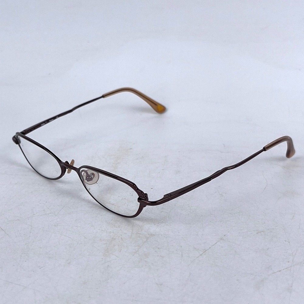 Bebe Tease Fudgy Eyeglasses‎ Frame Unisex Brown Metal Oval Full Rim 49-17-135